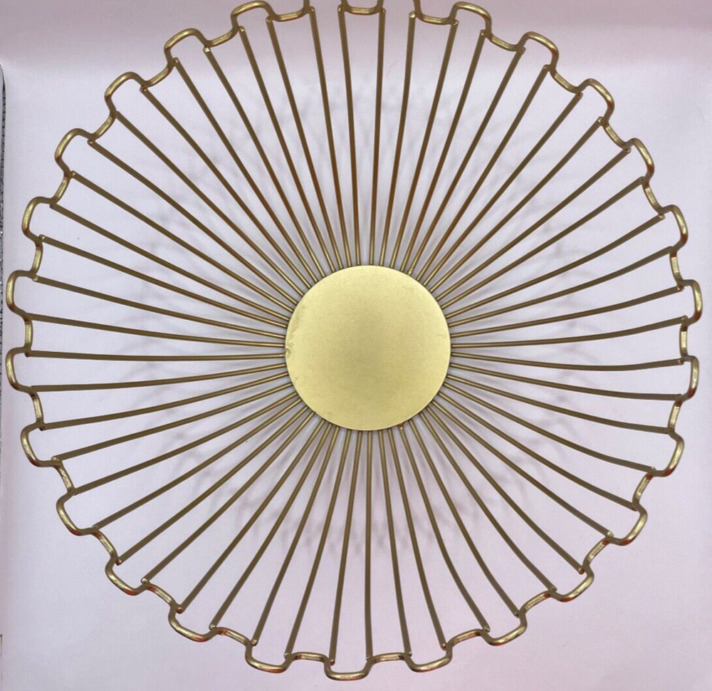 Gold Colored Hollow Art Deco Snacks Bread Storage Basket ONLY
